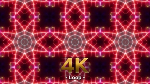 Dynamic Abstract Kaleidoscope Digital Loop Background