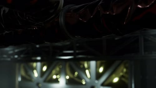 Sci-Fi Tunnel oder Raumschiff-Korridor