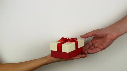 Gift is Placed into Hand as a Gesture