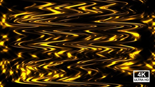 Abstract Golden Wavy Lines Seamless Loop Background