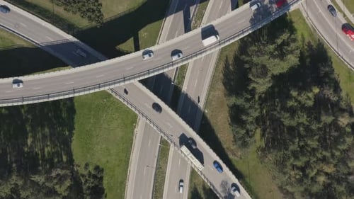 Highway Interchange with Bridges