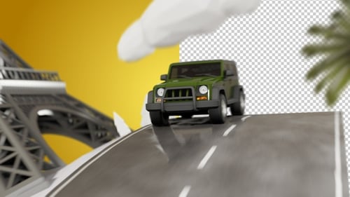 3D World Travel / ALPHA CHANNEL