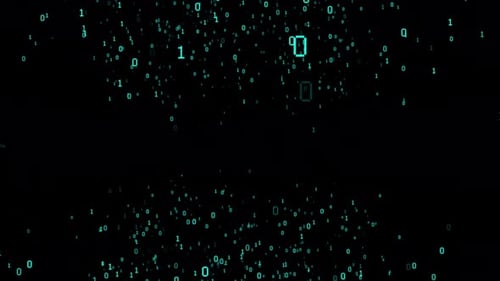 Der Binärcode im Matrix-Stil