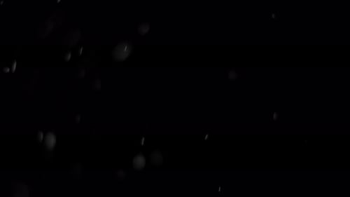 Abstract Blurred Spots Floating on Black Background
