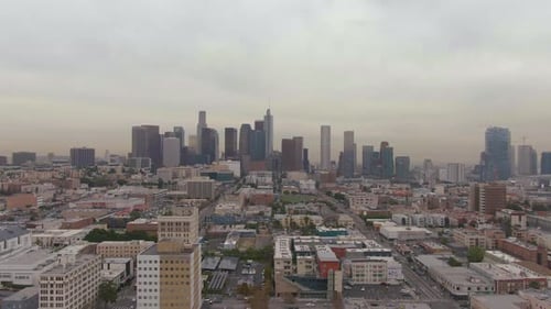 Los Angeles Downtown. California, USA. Aerial View