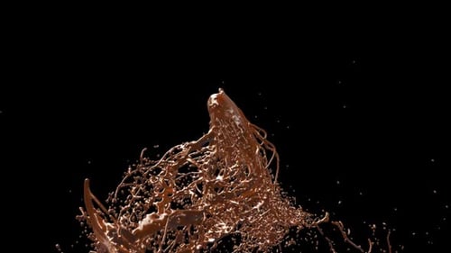 Schokoladen-Splash