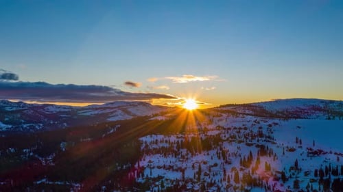 Sunset In The Mountains