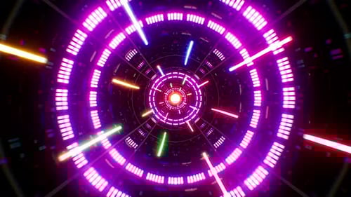 Multi Color Lights Disco Tunnel