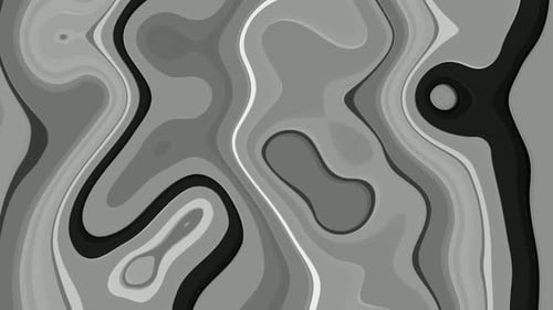 Seamless Abstract Flowing Grayscale Liquid Background