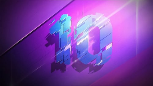 Dynamic Futuristic Digital Countdown Timer Reveal