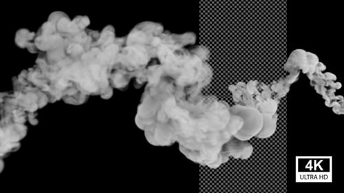 Dynamic Fluid Smoke Transition or Reveal Effect