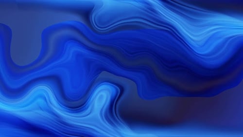 Dynamic Abstract Blue Fluid Waves Flowing Background