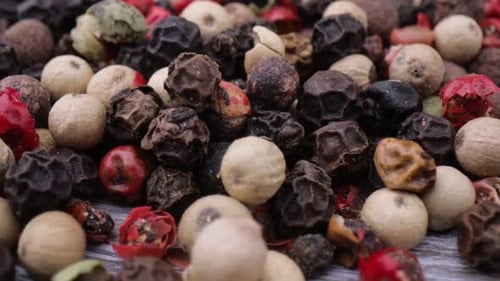 Close Up of Colorful Peppercorns for Cooking
