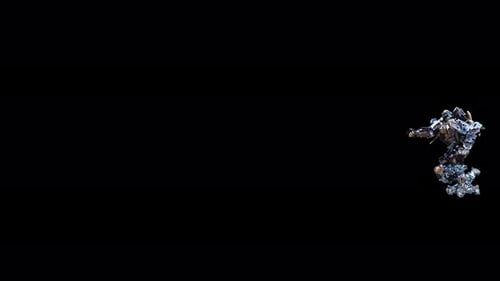 Futuristic Abstract Metallic Object Transformation Animation