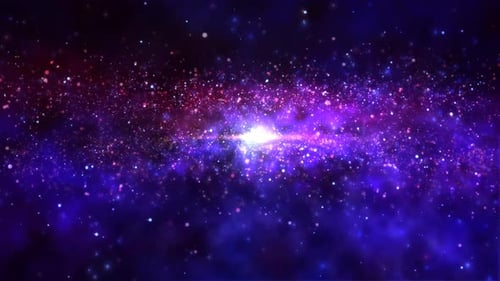 Blue Galaxy Space Motion Loop Background