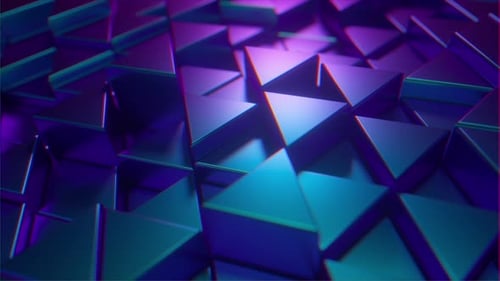 Abstrakter Hintergrund von glänzenden Dreiecken aus