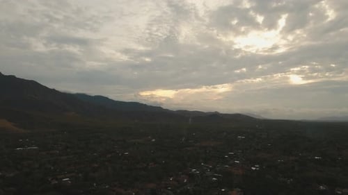 View of Mountain Landscape. Bali