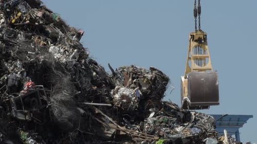 Electronic Waste in a Recycling Plant