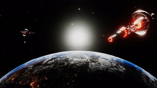 Das Universum mit Raumschiffen erkunden