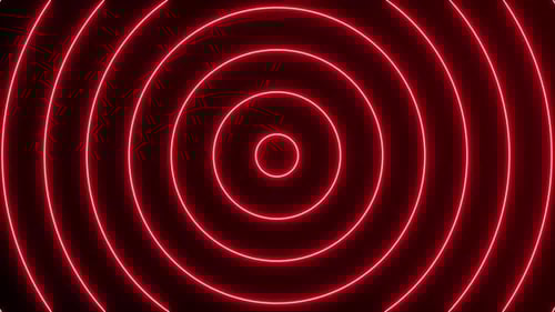 Efeito de néon, movimento de onda circular, loop. Loop de vídeo de fundo abstrato
.