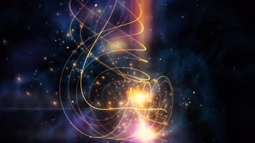 Space Waves Moving Loop Hintergrund