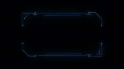 Hud Frame Digital Technology Plexus Lines, Alpha Channel