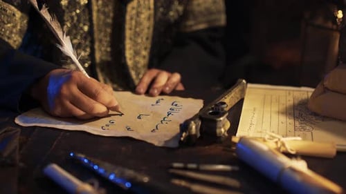 Writing Arabic Calligraphy with Quill and Ink