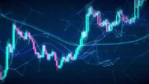 4k Stock Market Chart Beautiful 3d Animation Of Japanese Candlestick Graph