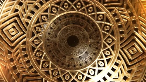 Gold Mandala Loop 4k 16C