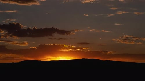 Glorious Desert Sunrise Time Lapse