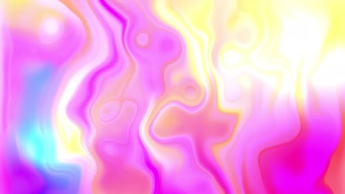 Abstract Fluid Pink and Yellow Wavy Background Animation