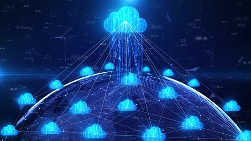 Cloud-Computing-Netzwerk deckt die Welt ab