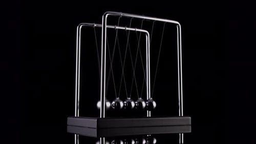 Newton's Cradle Slow Motion