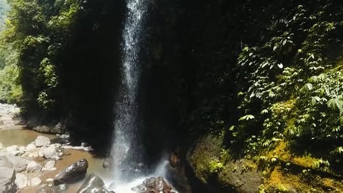 Beautiful Tropical Waterfall. Bali,Indonesia