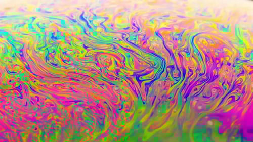 Macro Soap Bubble Colorful Abstract Background