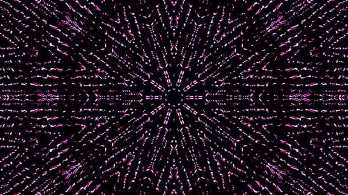 Radiant Pink Sparkling Particles Tunnel Background Loop