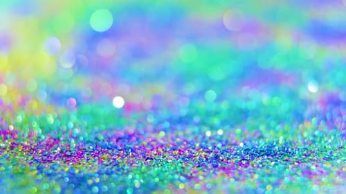 Abstract Glitter Background with Colorful Bokeh Lights