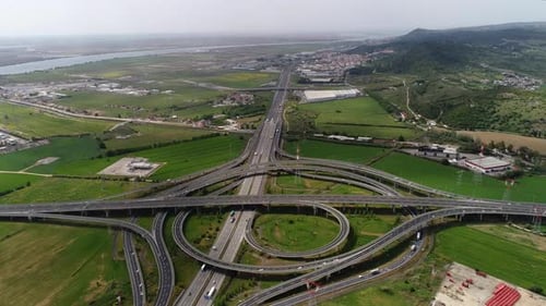 Vehicles Traffic On Highway