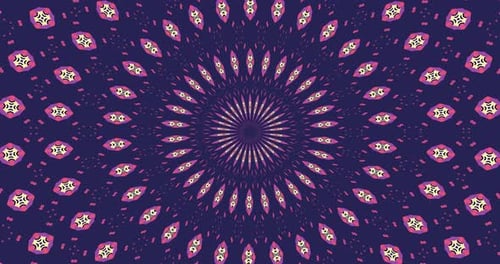 Looped kaleidoscope Abstract Symmetrical Of Geometric Seamless Pattern shape