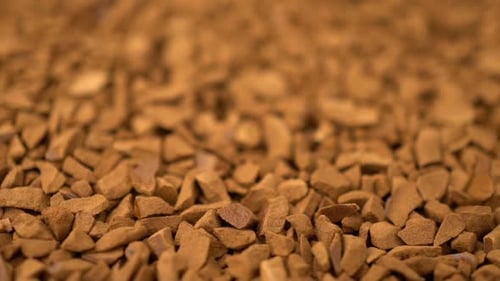 Close Up Footage of Pile of Instant Coffee