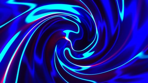 Bright Neon Blue Line Abstract Background Seamless Loop V5