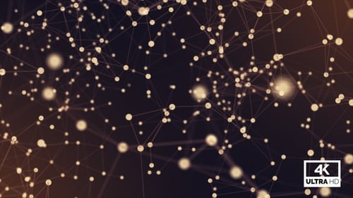 Golden Plexus Background Looped V2