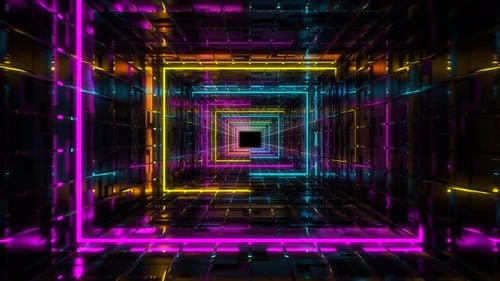 Loop Colorful Tunnel