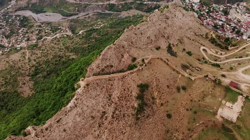 Aerial View of the Ruins of Imam Shamil's Fortress