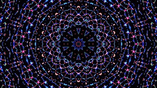 Mesmerizing Abstract Kaleidoscope Pattern Background Animation