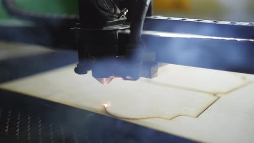 Laser Cutter Machine Engraving Wood Precisely