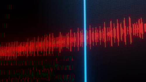 Timeline. Sound wave.