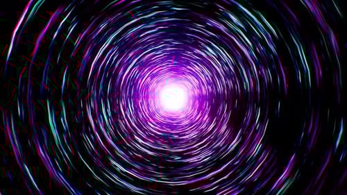 Neonfarbener Wirbelschleife