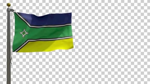 Realistic Waving Flag Animation with Alpha Channel