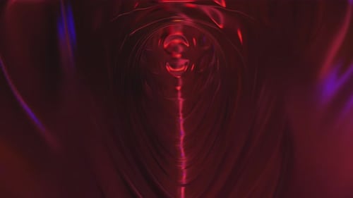 Red Golden Tunnel Tunnel Flug Science-Fic-Pharynx oder Därme oder Venen von Außerirdischen oder Raubtieren